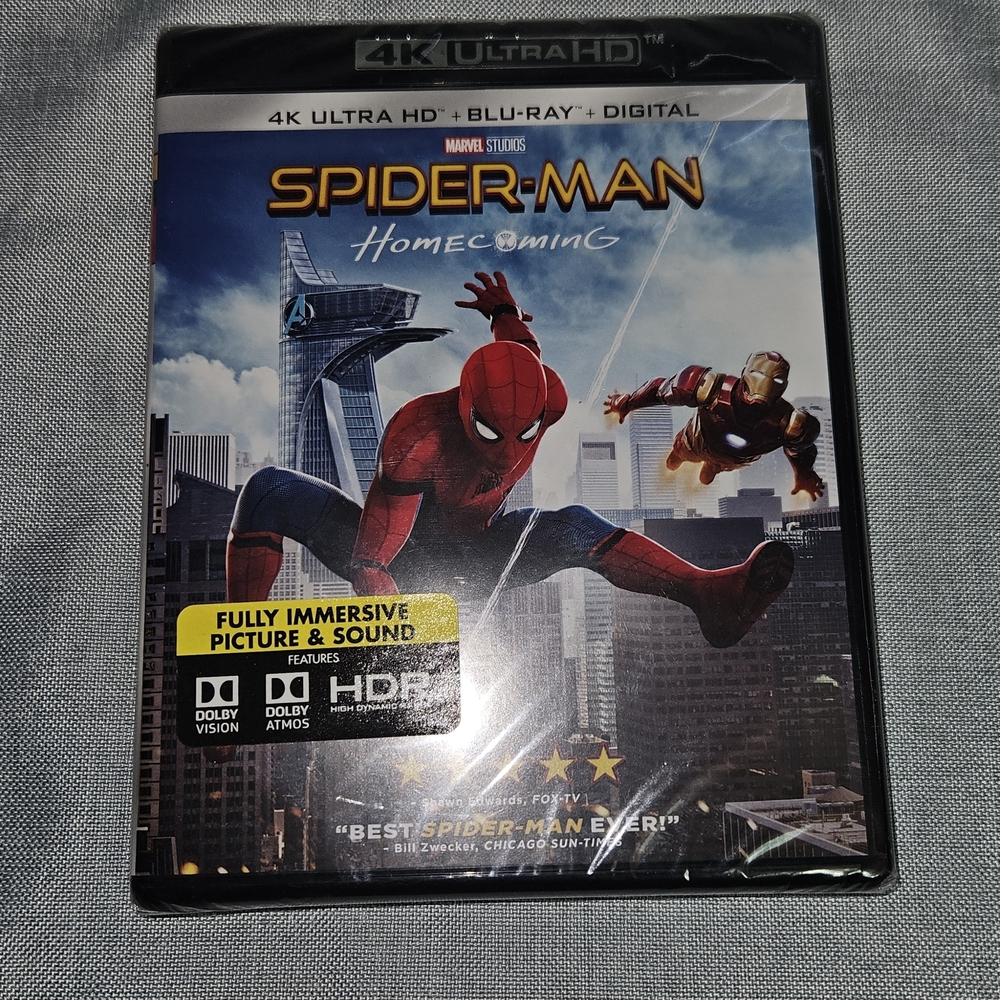 Marvel Studios Spider-Man: Homecoming 4K Ultra HD Blu-ray - Black and Red
